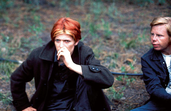 Bowie with writer George Perry